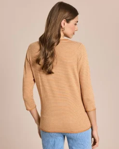Best Feinstrick-Pullover gestreift Strickware