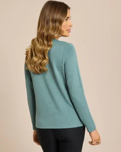 Best Feinstrick-Shirt mit dekorativem Rundhalsausschnitt Shirts & Tops