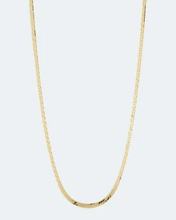 Clearance Flache Panzerkette Halsketten & Colliers