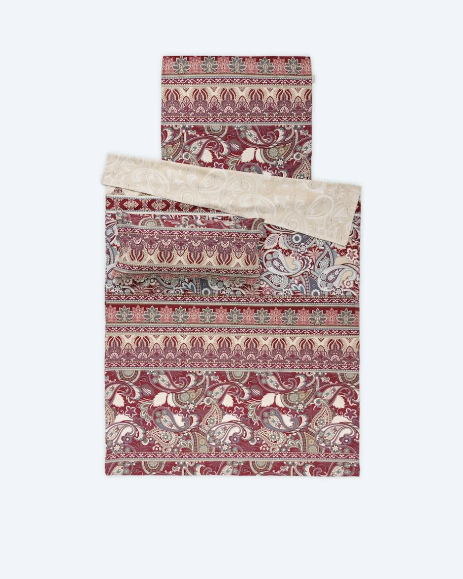 Outlet Flanell Twill Wendebettwäsche "Paiyley", 3tlg. Heimtextilien