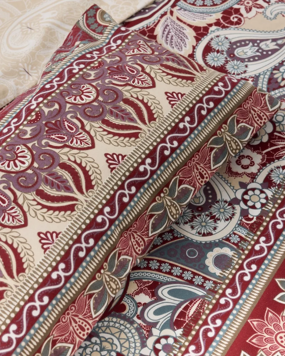 Outlet Flanell Twill Wendebettwäsche "Paiyley", 3tlg. Heimtextilien