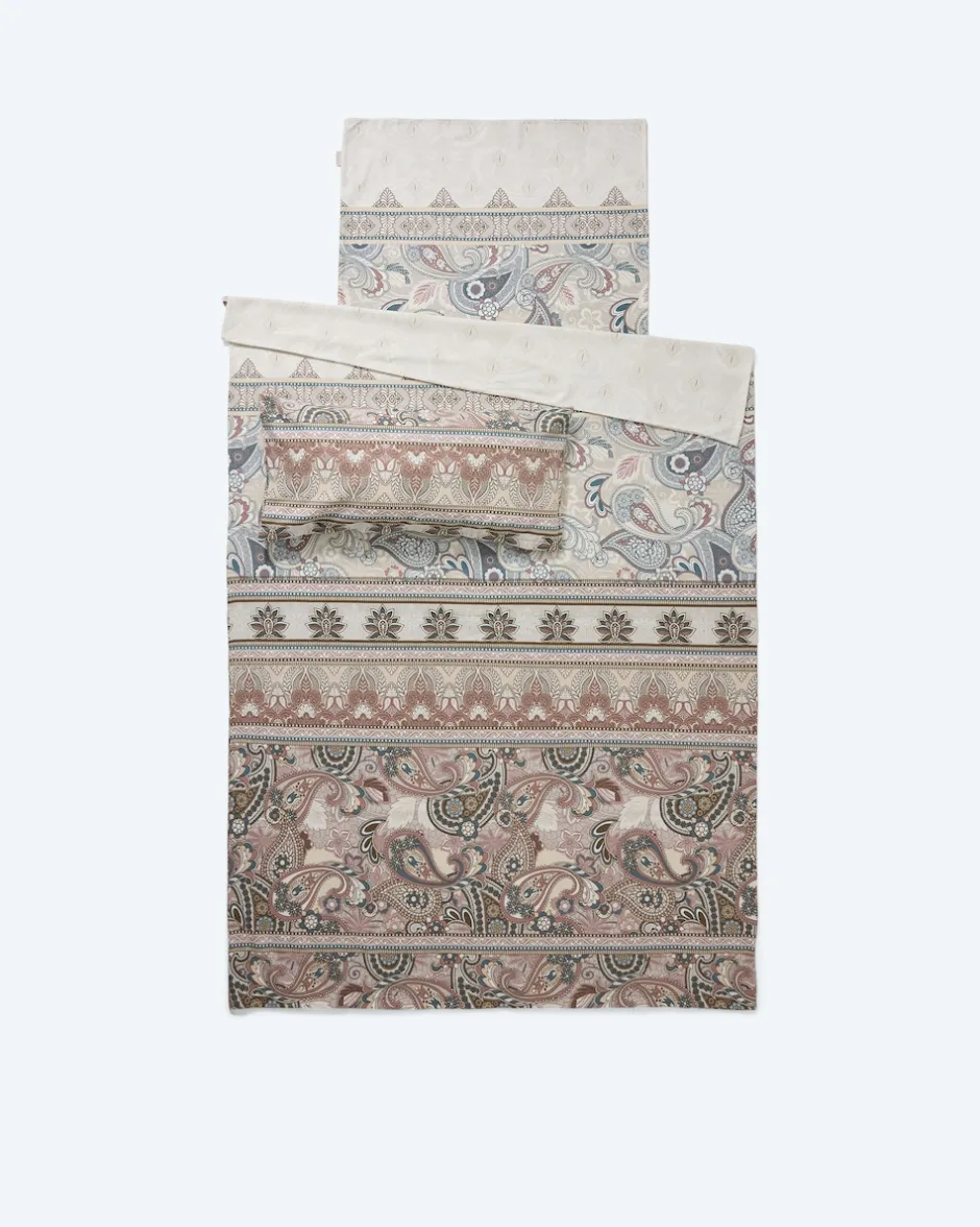 Outlet Flanell Twill Wendebettwäsche "Paiyley", 3tlg. Heimtextilien