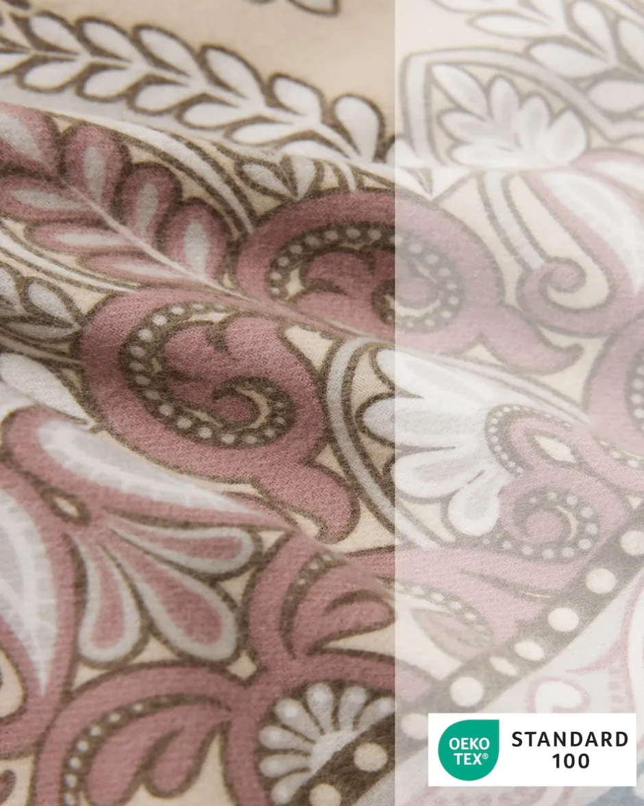 Outlet Flanell Twill Wendebettwäsche "Paiyley", 3tlg. Heimtextilien