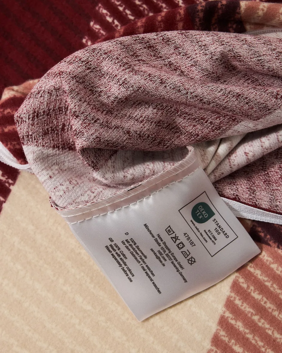 Online Flanell-Twill-Bettwäsche "Karo", 3tlg. Heimtextilien