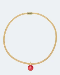 Flechtcollier mit MK-Perle 14 mm Halsketten & Colliers