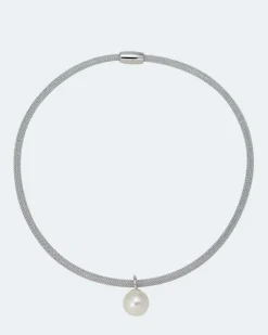 Flechtcollier mit MK-Perle 14 mm Halsketten & Colliers