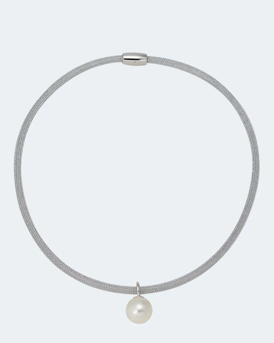 Flechtcollier mit MK-Perle 14 mm Halsketten & Colliers