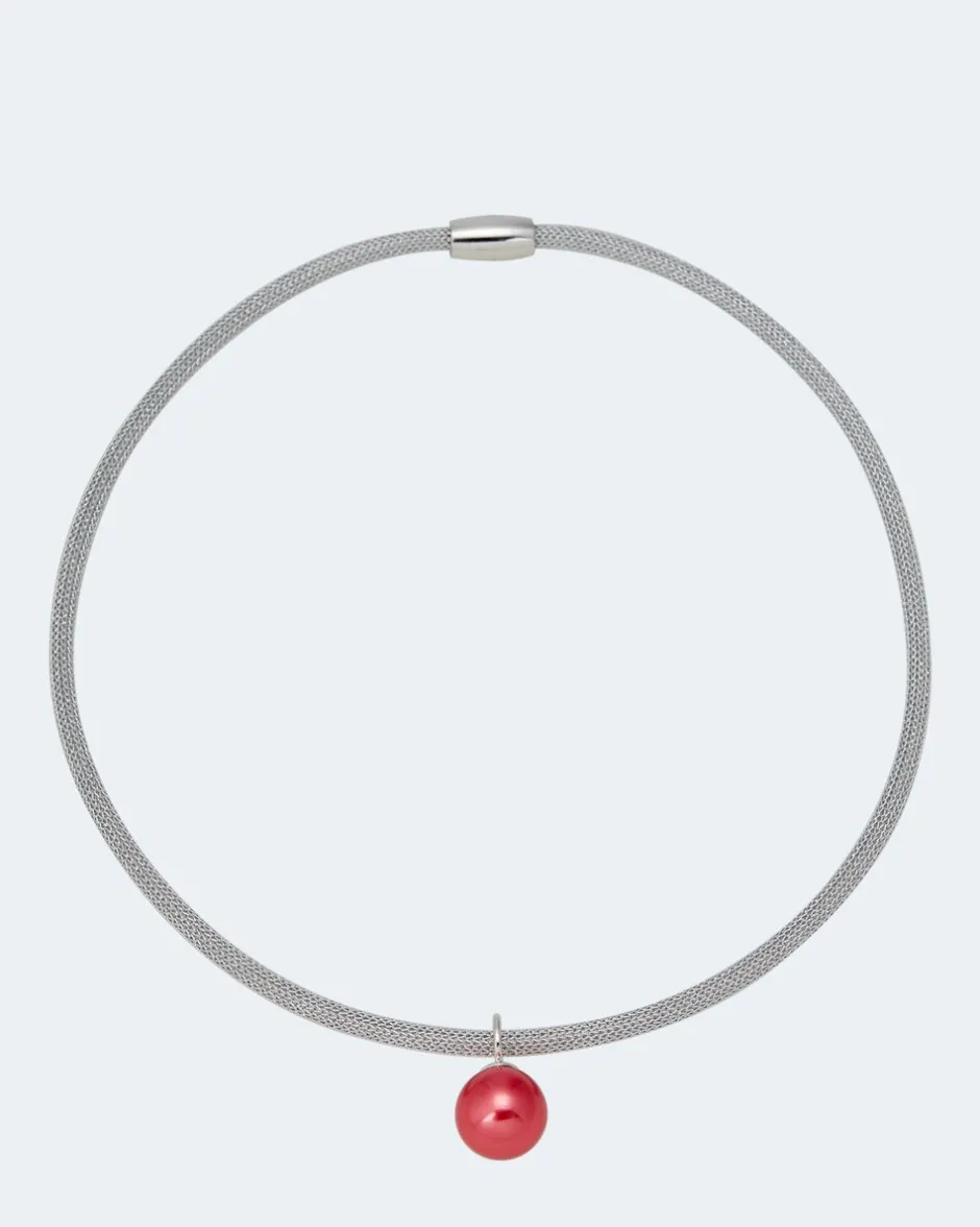 Flechtcollier mit MK-Perle 14 mm Halsketten & Colliers