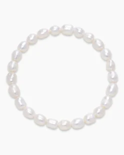 Outlet Flexarmband aus SZW-Perlen 6-7 mm Armbänder