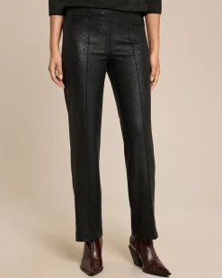 Online Gerade Schlupfhose mit Animal Print Hosen