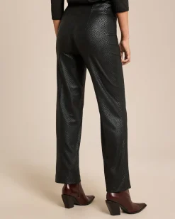 Online Gerade Schlupfhose mit Animal Print Hosen