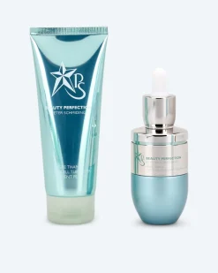 New Gesichtspeeling und -serum Gesichtspflege