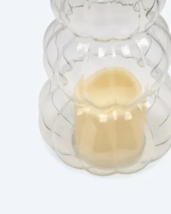 Sale Glaskürbisse mit LED-Kerze Dekoration