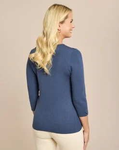 Discount Glow Pullover Mesh-Ausschnitt Strickware