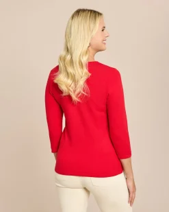 Discount Glow Pullover Mesh-Ausschnitt Strickware