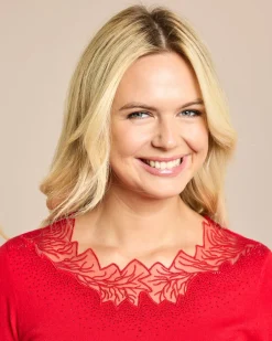 Discount Glow Pullover Mesh-Ausschnitt Strickware