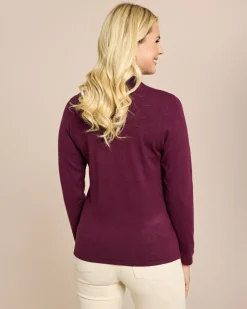 Best Glow Pullover Polokragen mit Perlen Strickware