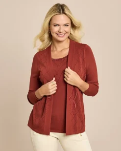 Glow Twinset Optik Strickware