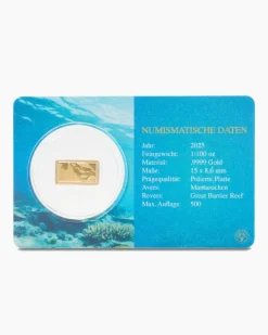 New Goldbarren Great Barrier Reef, 5tlg. Münzen