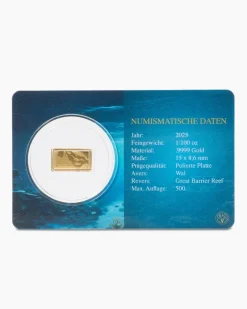 New Goldbarren Great Barrier Reef, 5tlg. Münzen