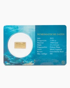 New Goldbarren Great Barrier Reef, 5tlg. Münzen