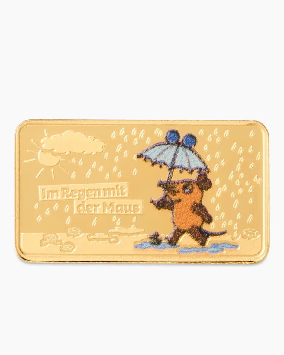 Online Goldmünzbarren 50 Jahre Die Maus: Im Regen Münzen