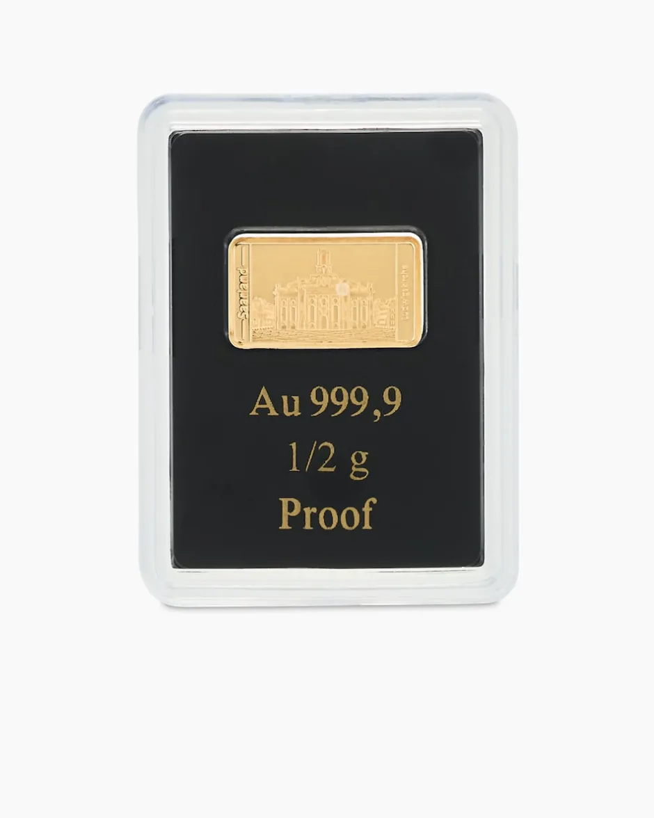 New Goldmünzbarren SL Ludwigskirche Saarbrücken Münzen