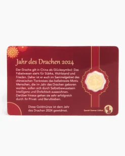 Hot Goldmünze Blossom Shape Drache 2024 Münzen