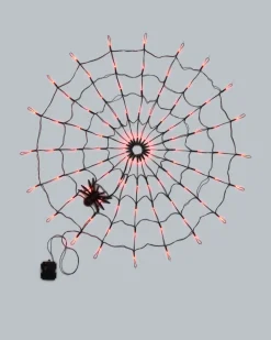 Outlet Halloween Outdoor LED-Lichterkette Spinnennetz Dekoration