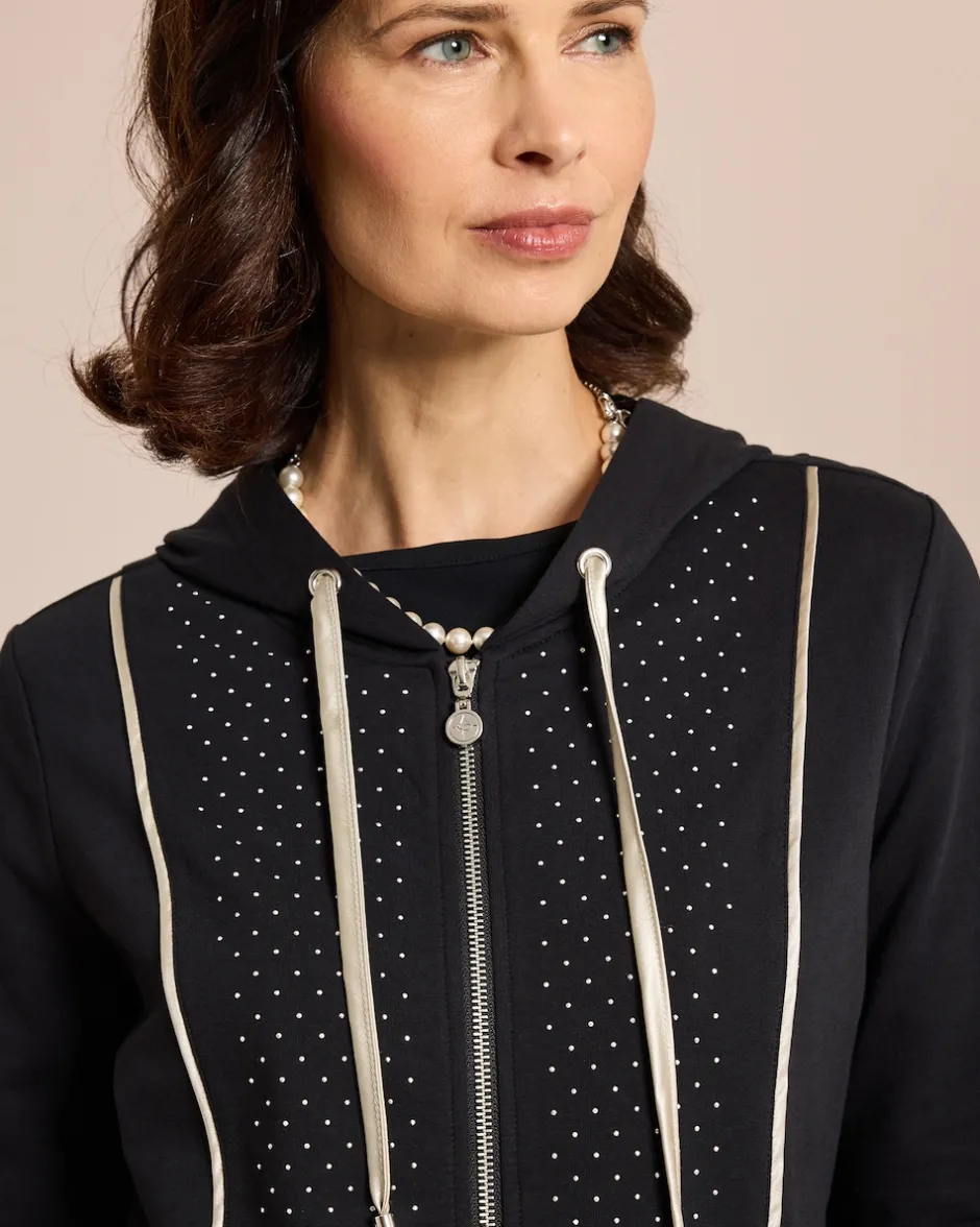 Online Hausanzug mit Strassbesatz Strickware