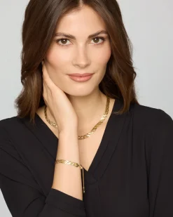 Discount Heringbonearmband mit Sliderverschluss Armbänder