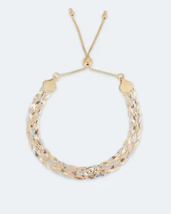 Discount Heringbonearmband mit Sliderverschluss Armbänder