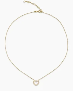 Best Herzanhänger mit Zirkonia und Kette Halsketten & Colliers