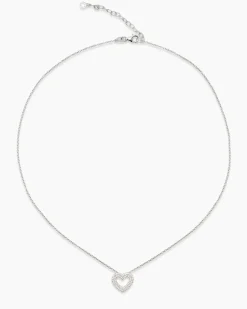 Best Herzanhänger mit Zirkonia und Kette Halsketten & Colliers