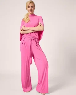 Clearance High-Waist Hose mit Gürtel Hosen