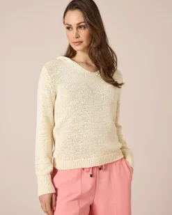 New Hoodie aus Bändchengarn Strickware