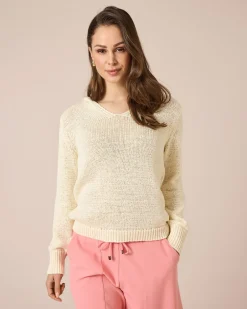 New Hoodie aus Bändchengarn Strickware