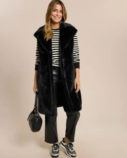 Sale Hose aus Lederimitat mit weitem Bein Hosen