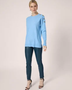 Clearance Hose in Leder-Optik mit Stretch-Einsatz Hosen