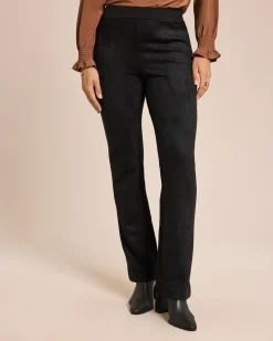 Online Hose Materialmix mit ausgestelltem Saum Hosen