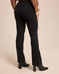 Online Hose Materialmix mit ausgestelltem Saum Hosen