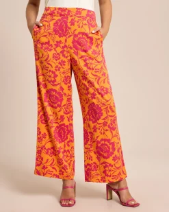 Hot Hose mit Blumenprint Hosen