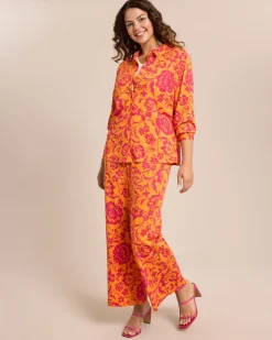 Hot Hose mit Blumenprint Hosen