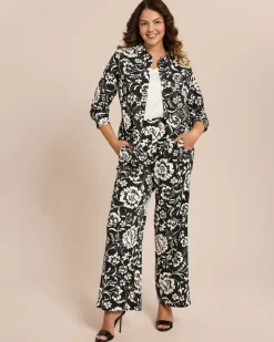 Hot Hose mit Blumenprint Hosen