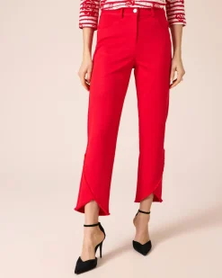 Sale 7/8-Hose mit Fransenkanten Hosen