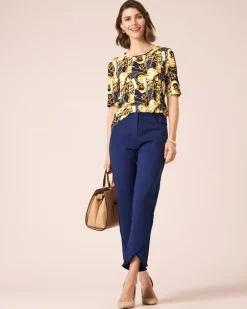 Sale 7/8-Hose mit Fransenkanten Hosen