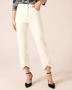 Sale 7/8-Hose mit Fransenkanten Hosen