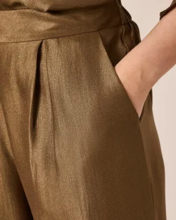 Hose mit Glanzeffekt Hosen