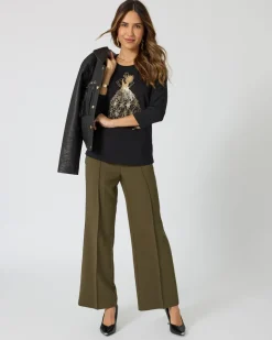 Clearance Hose mit Kettengürtel Hosen