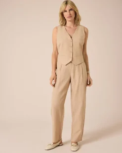 Discount Hose mit Leinen Hosen